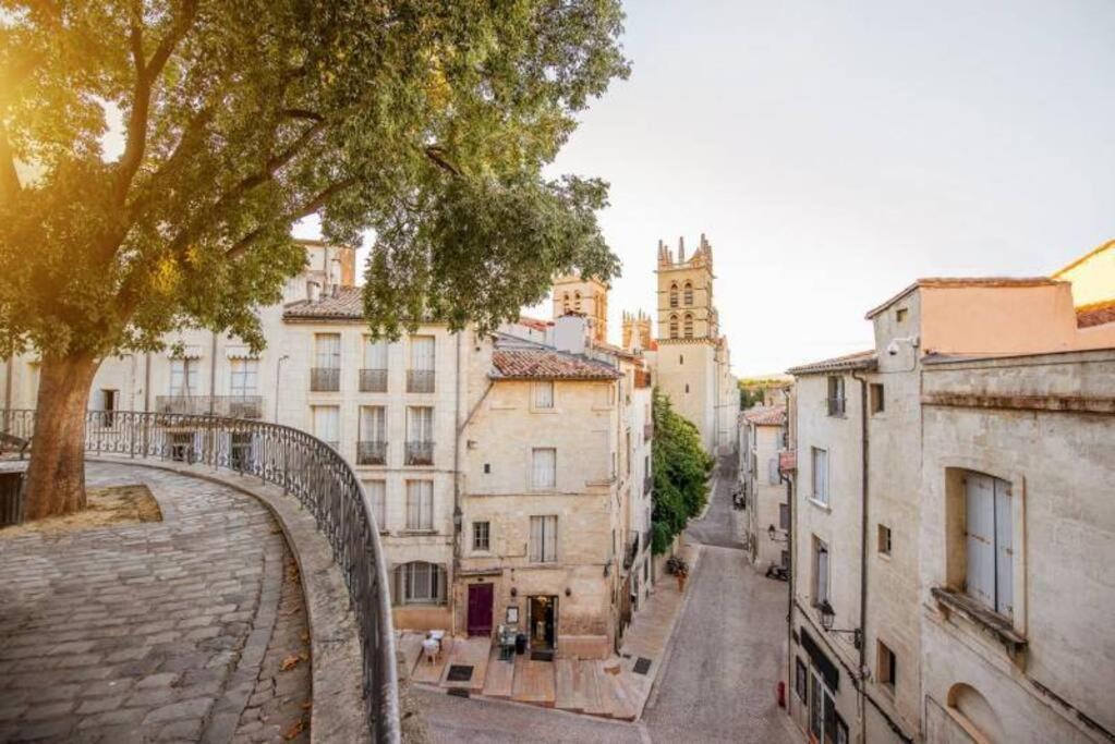 Appartement Charmant Studio Beaux Arts Avec Clim Et Terrasse à Montpellier Extérieur photo